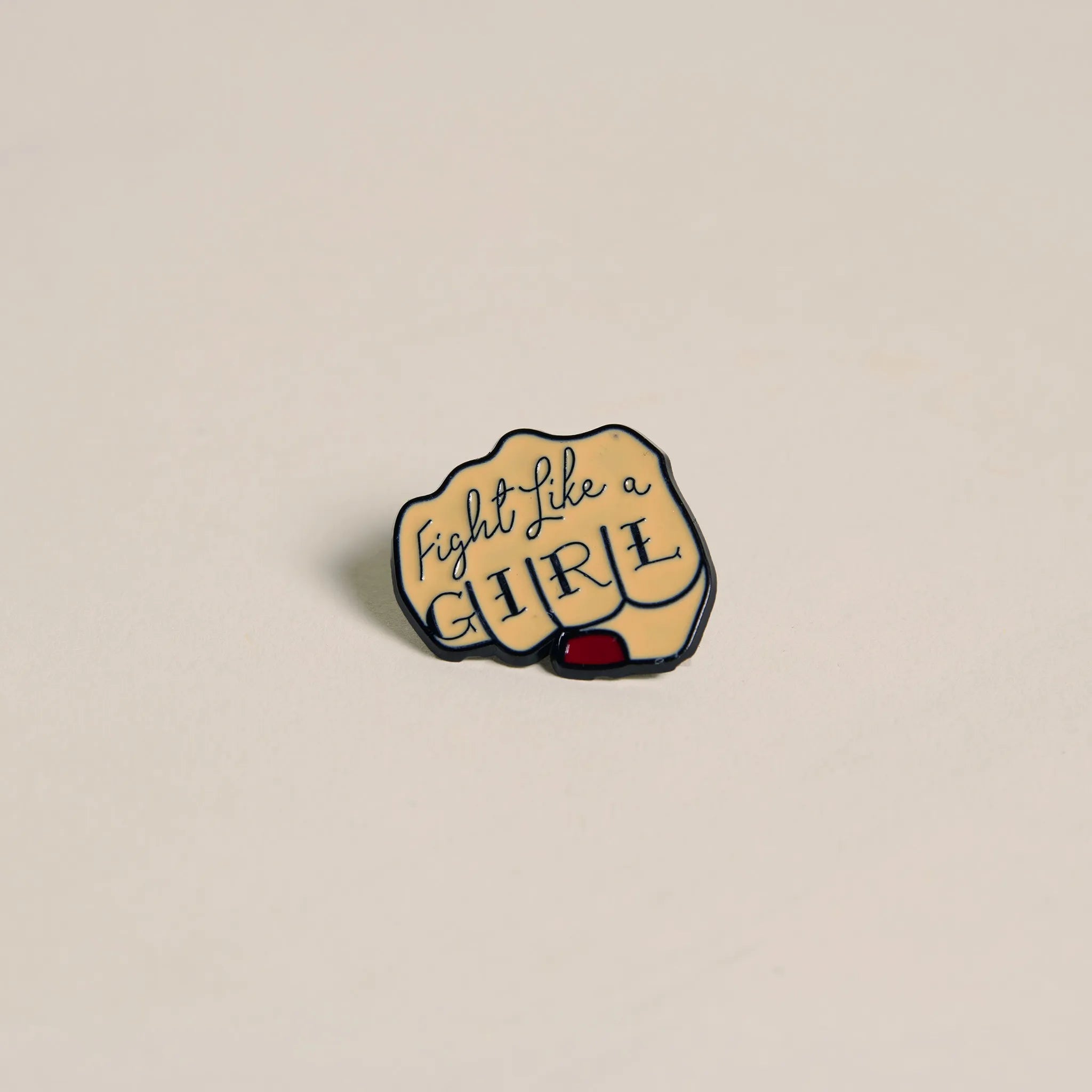 Fight Like A Girl Pins – Trashy Gurl Custom Guitar Strap Pins