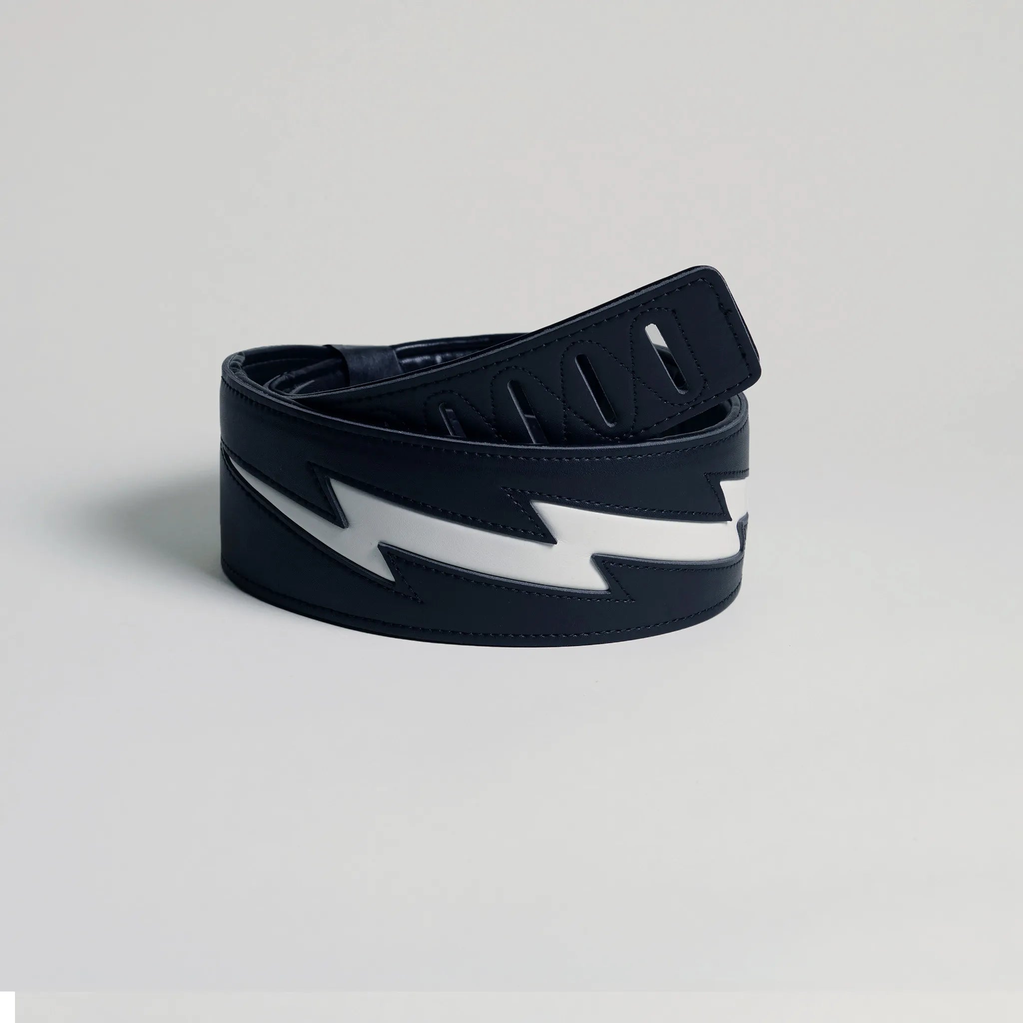 Guitar Strap – “Thunderstorm Lightning” (Black) | Get Ready & Play