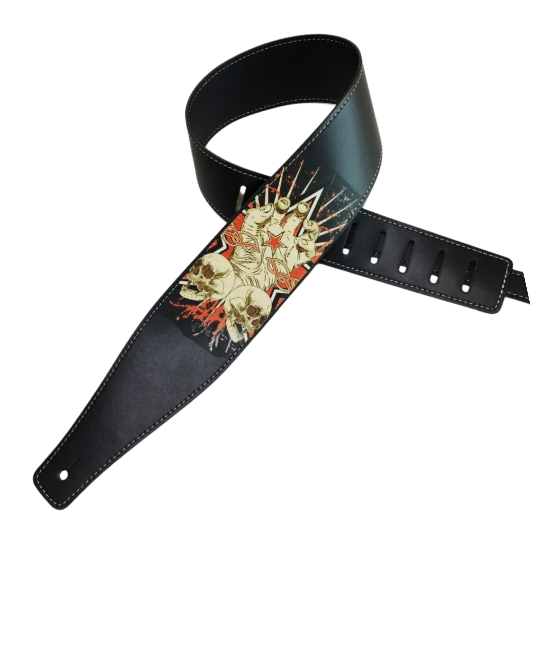 Red Handed - Guitar Strap