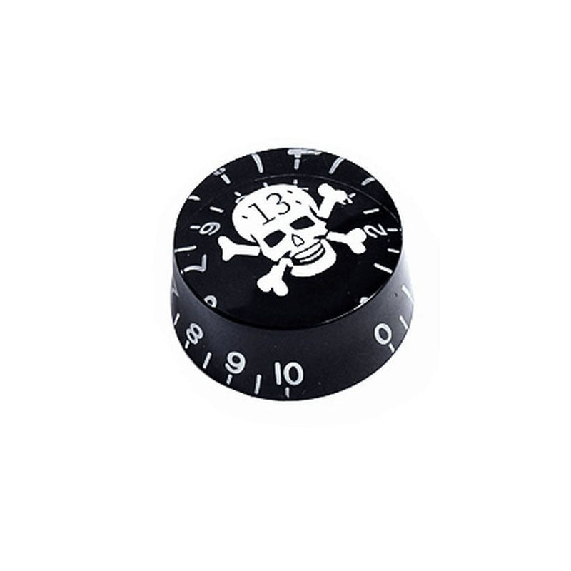 Lucid Black Skull Series Guitar Volume Knobs (6mm)