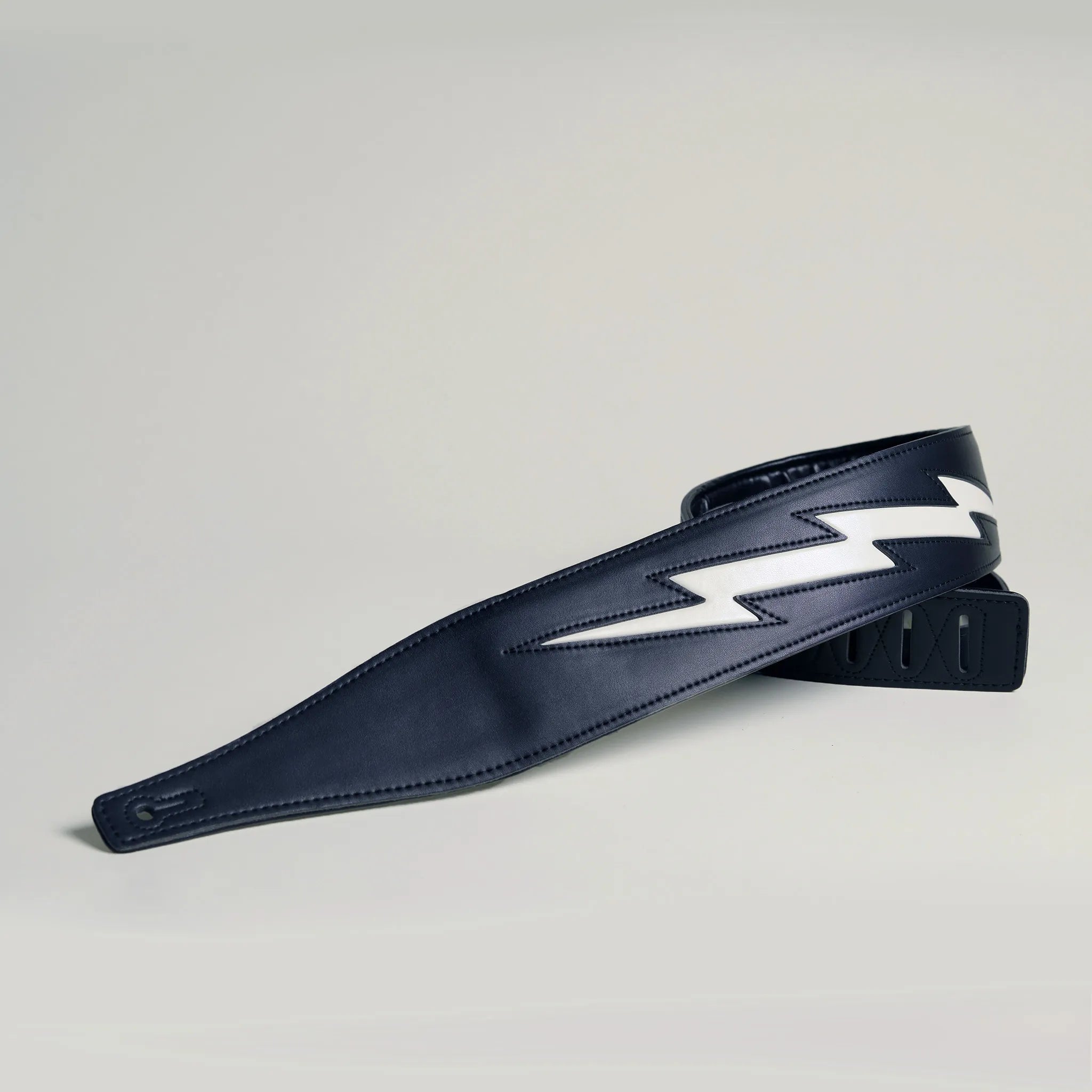 Guitar Strap – “Thunderstorm Lightning” (Black) | Get Ready & Play